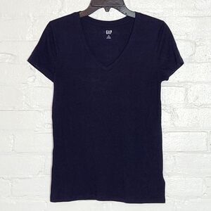 GAP Navy V-Neck Top
